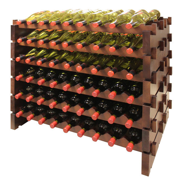 Vinotemp Double Modular Wine Rack, 108 Bottle Capacity