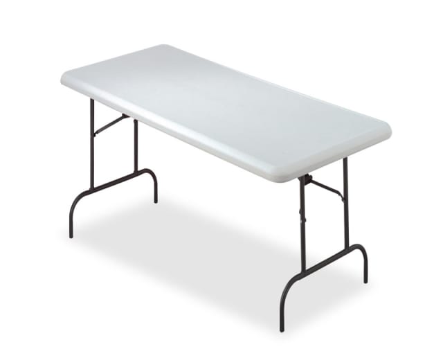 IndestrucTable® Classic Folding Table, Platinum Granite - 30" x 60"