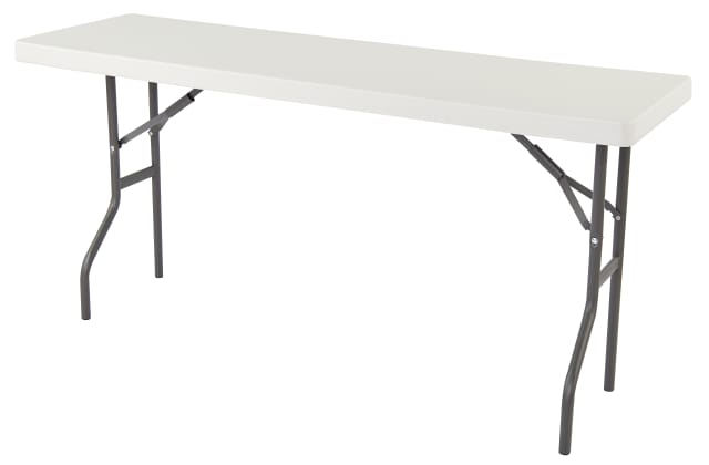 IndestrucTable® Classic Folding Table, Platinum Granite - 18" x 72"