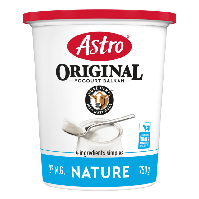 Astro Original Plain 2% Balkan Style Yogurt Tub, 750g