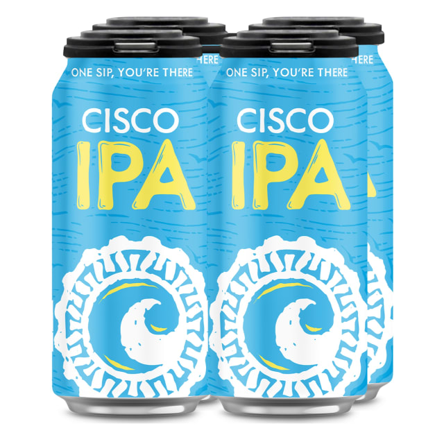  Cisco Brewers Cisco IPA, 4 Pack 16 fl oz Cans