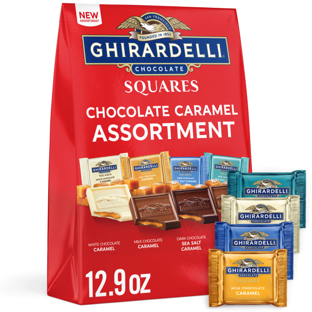 GHIRARDELLI Chocolate Caramel SQUARES Assortment, 12.9 oz Bag