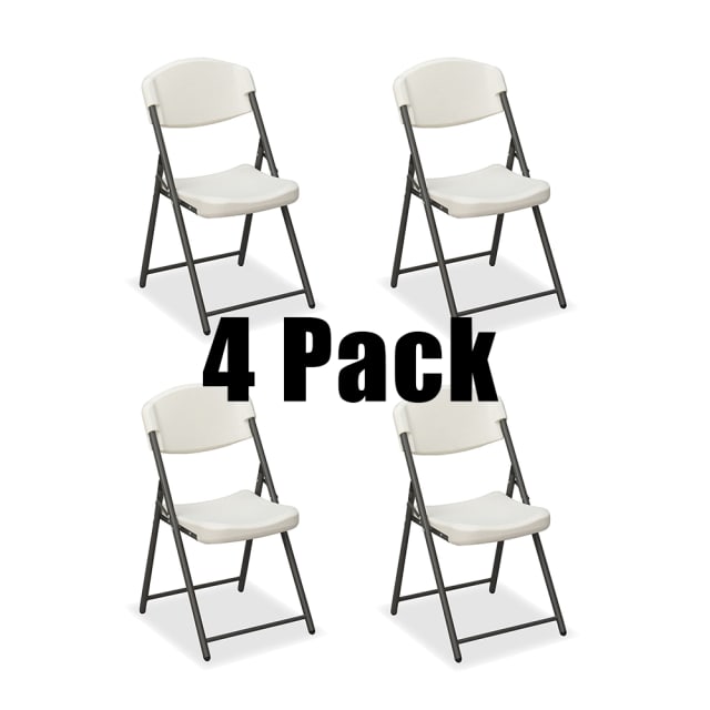 Rough N Ready® Classic 4 Pack Folding Chair, Platinum Granite