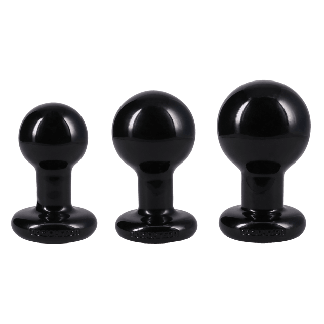 The Classic Round Butt Plug - 3 piece set