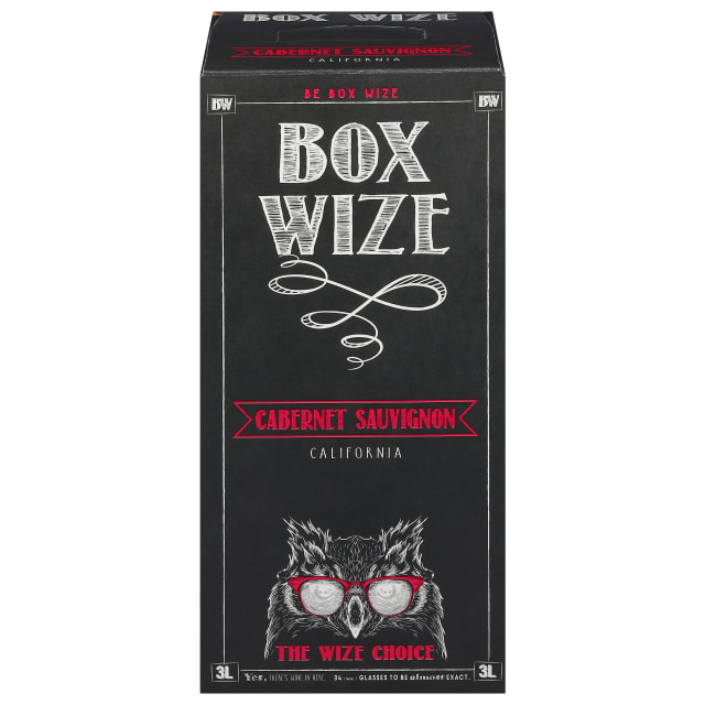 Box Wize Cabernet Sauvignon Red Wine, California, 3L, 13% ABV
