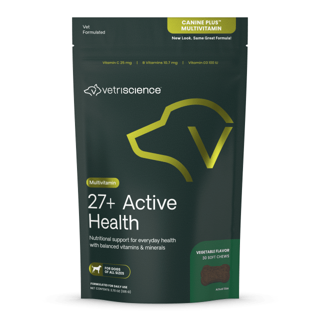 VS 27+ Active Health Chews, Dogs, Veggie, 30ct