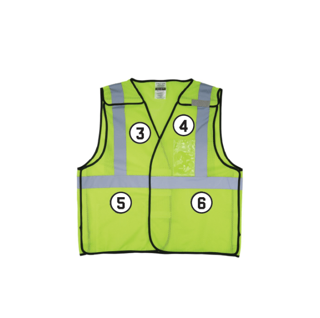 GloWear 8216BA Breakaway Hi-Vis Safety Vest - Type R, Class 2, ID Badge Holder