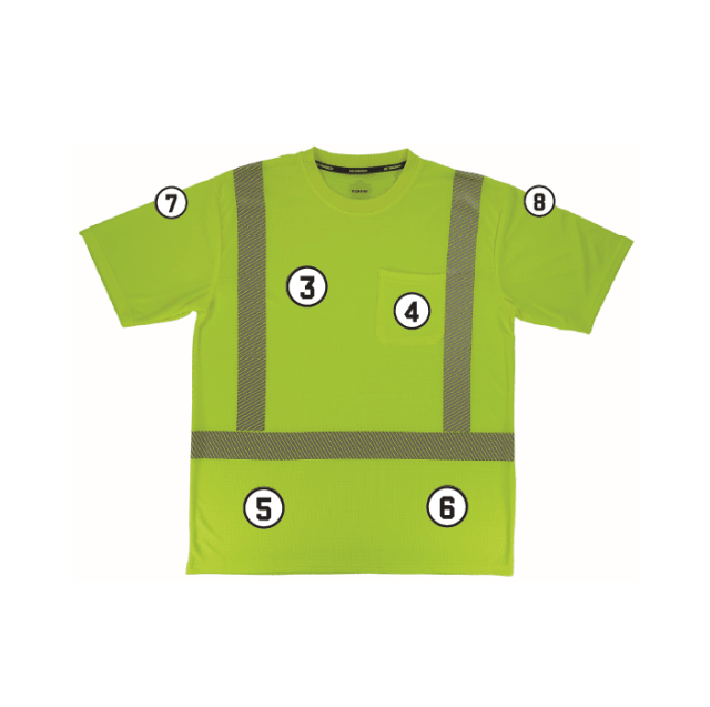 GloWear 8292 Performance Hi-Vis T-Shirt - Type R, Class 2