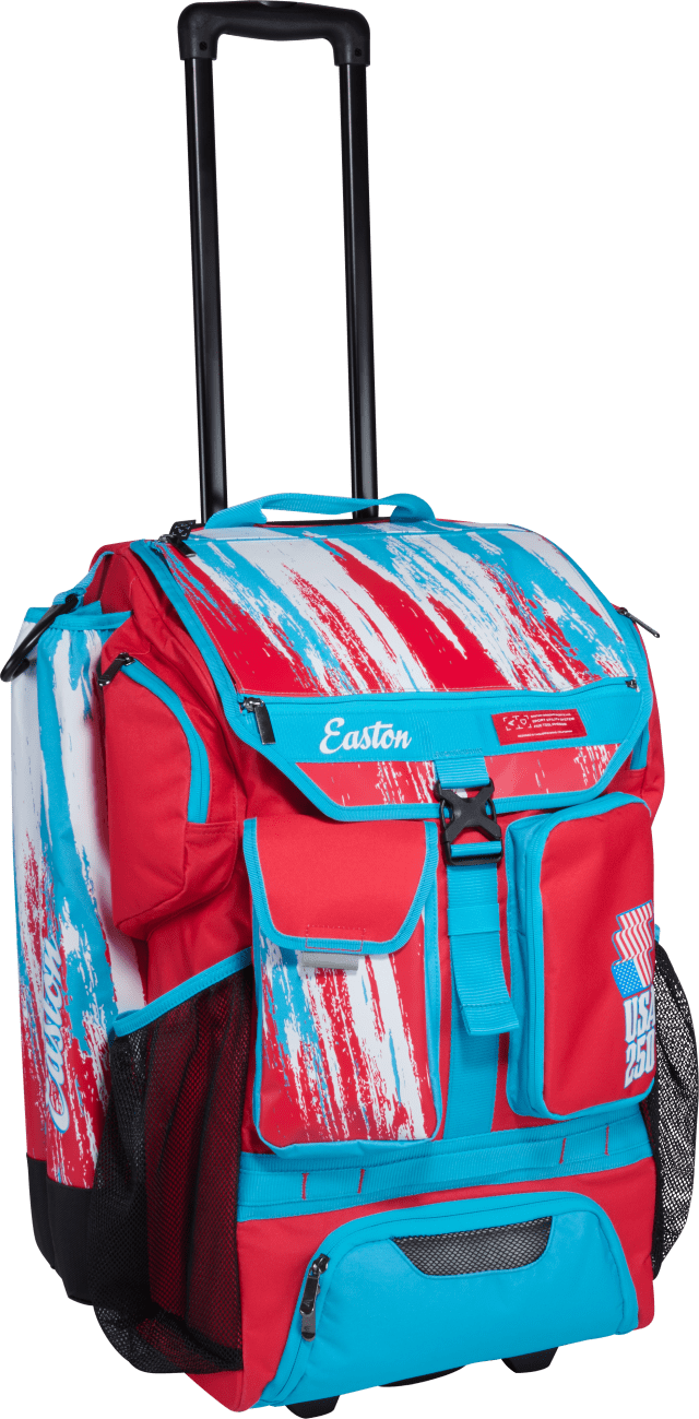Easton American Classic 5-Tool Phenom Wheeled Bag | 4 Bat Sleeves