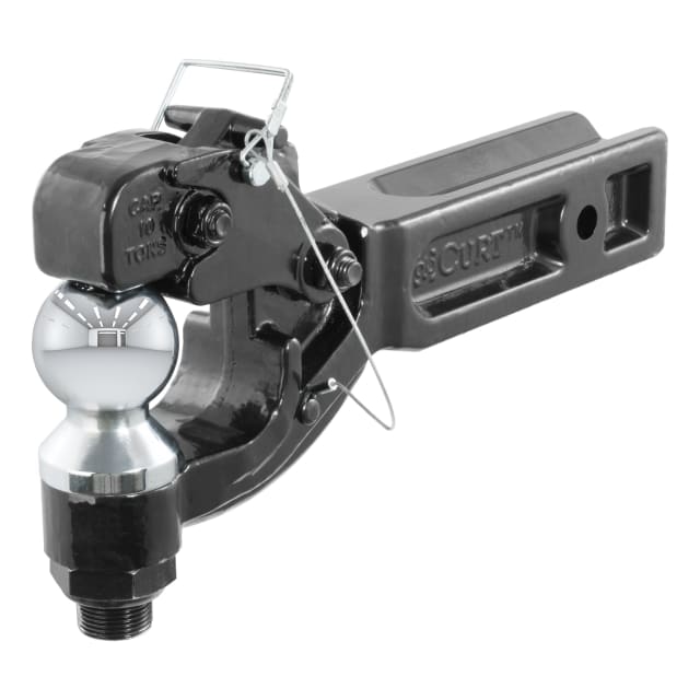 CURT Receiver-Mount Ball & Pintle Hitch (2-1/2" Shank, 2-5/16" Ball, 20,000 lbs. Max) #48012