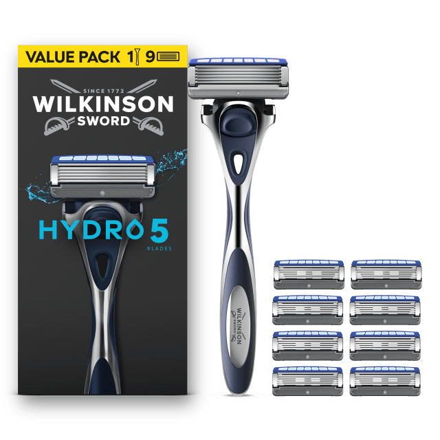 Wilkinson Sword Hydro 5 Men’s 1 Razor + 9 Blade Refills pack