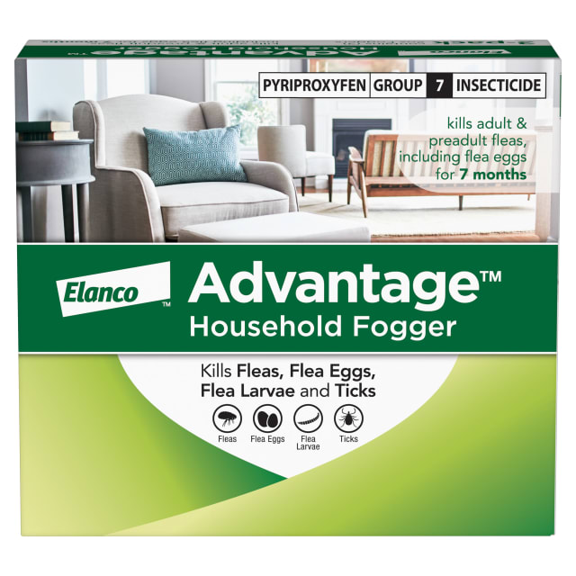 Advantage Household Fogger | Kills Fleas & Ticks | Flea Fogger for Home | 2 oz. Canisters (Pack of 3)