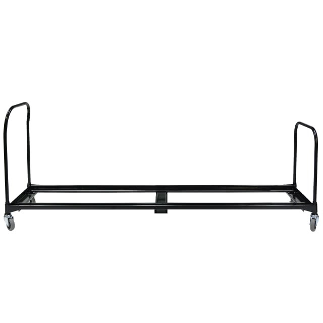 iGear Heavy Gauge Steel Folding Chair Cart, 25 Chairs Capacity, 6' length, Black