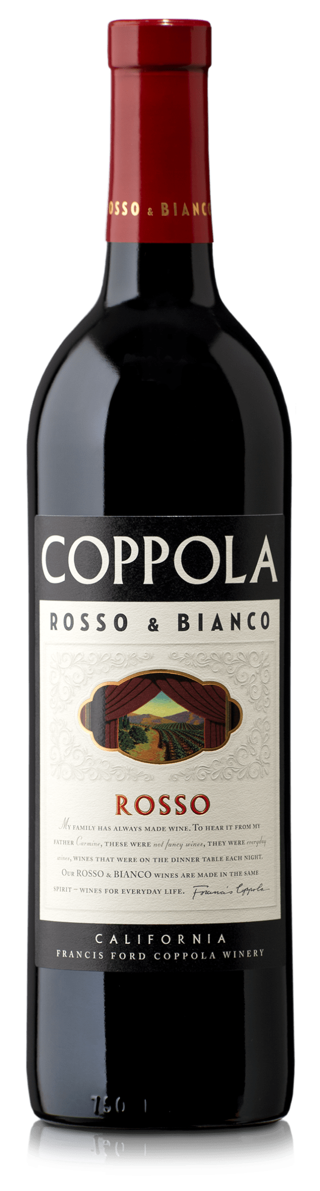 Coppola Rosso & Bianco Rosso Red Wine, California, 750mL, 13.5% ABV