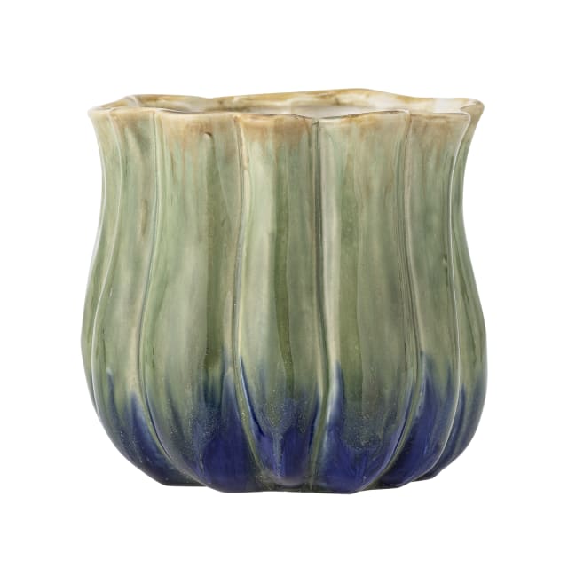 82072808 - Jenner Flowerpot, Green, Stoneware STOCK: 289