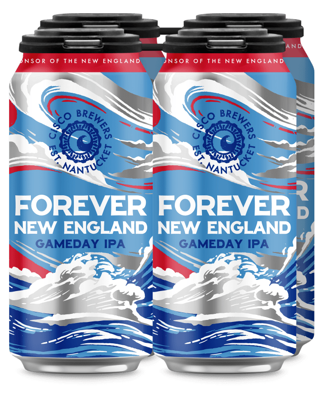 Cisco Brewers Forever New England Gameday IPA 4 Pack, 16 fl oz Cans