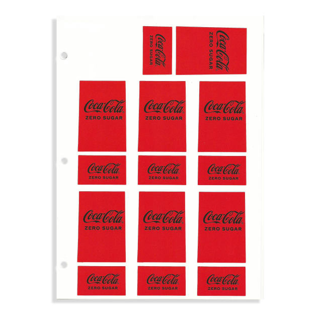 DECAL COKE ZERO SUGAR SF1/UF1 7/SH