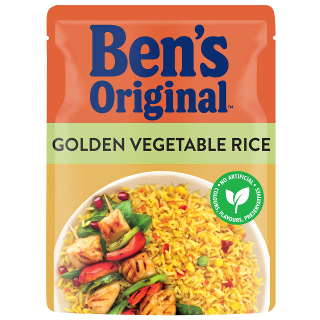 BEN'S ORIGINAL Microwave Rice Golden Vegetables 250g Pouch