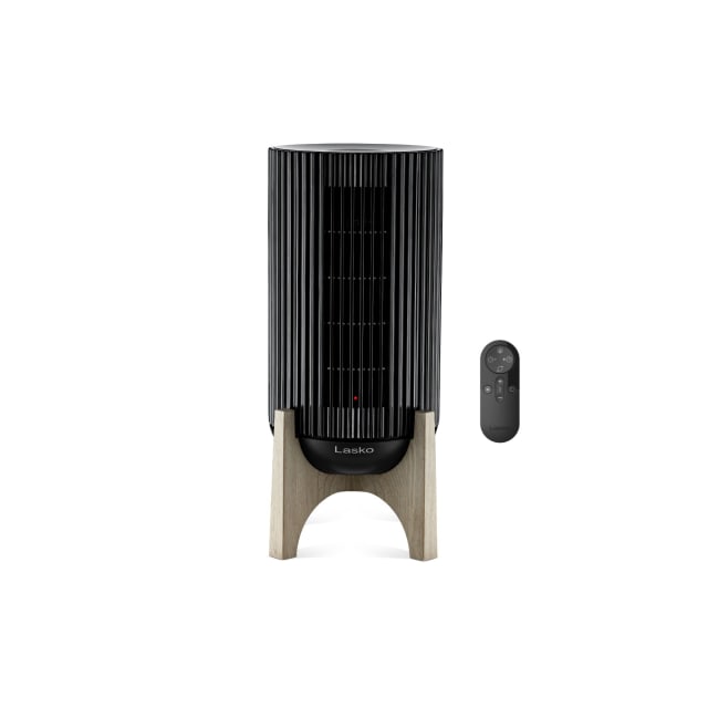Lasko Artisan Series 1500 Watt High Velocity Ceramic Heater and Base with Remote Control, Black