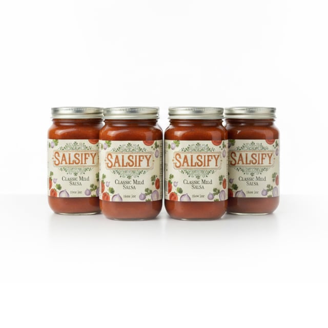 Salsify Classic Mild Salsa, 4 Pack of 16oz Jars