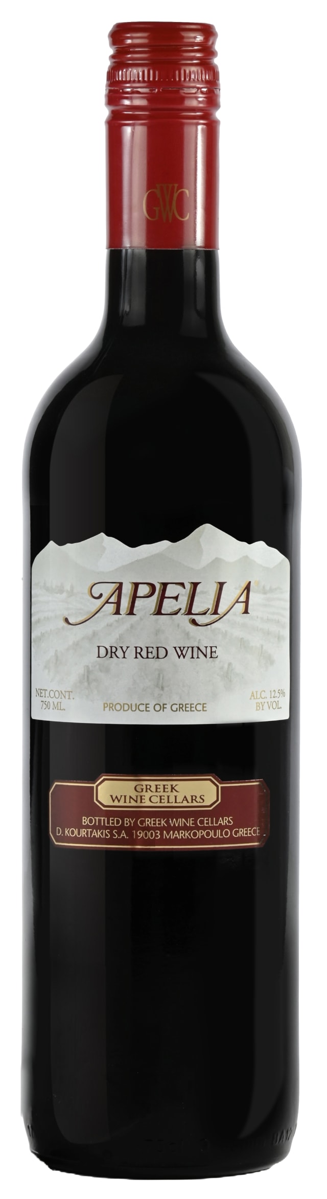 Apelia Dry Red 12pk 750ml 24 PRF GLS