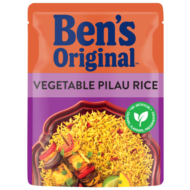 BEN'S ORIGINAL Microwave Rice Vegetable Pilau Rice 250g Pouch