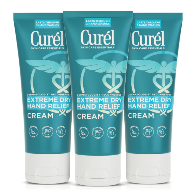 Curel Hand Cream for Dry to Extremely Dry Hands and Skin, 3 fl oz, 3 Pack