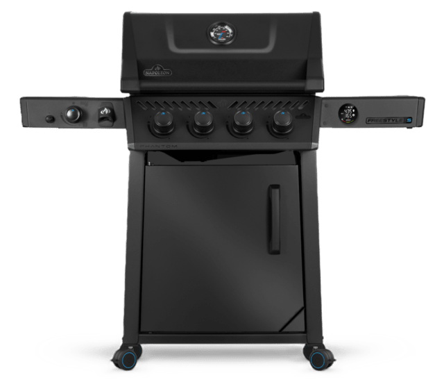 Gril Phantom Freestyle™ PRO-S 425 connecté au gaz naturel avec brûleur latéral infrarouge, noir mat
