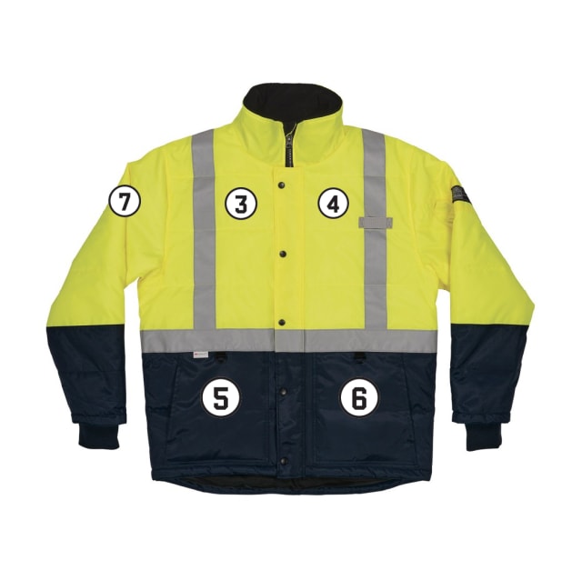 N-Ferno 6478 Hi-Vis Freezer Jacket - Type R, Class 2