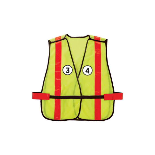 GloWear 8080BAX X-Back Hi-Vis Safety Vest - Non-Certified, Hook + Loop, Combined Performance Tape