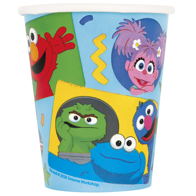 43635  Sesame Street 9oz Paper Cups, 8ct