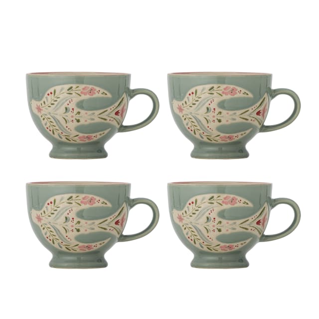82072753 - Rosalynde Mug, Green, Stoneware STOCK: 300
