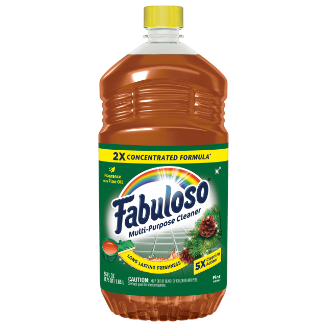Fabuloso 2X Concentrated Multi-Purpose Cleaner, No Rinse Floor Cleaner, Long-Lasting Freshness, Pine Scent, 56 fl oz