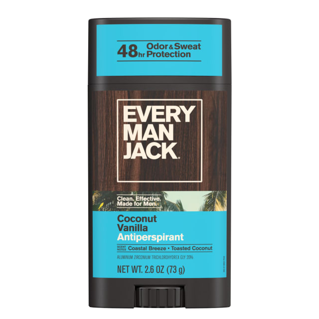 Every Man Jack Coconut Vanilla Antiperspirant Deodorant - 2.6 oz