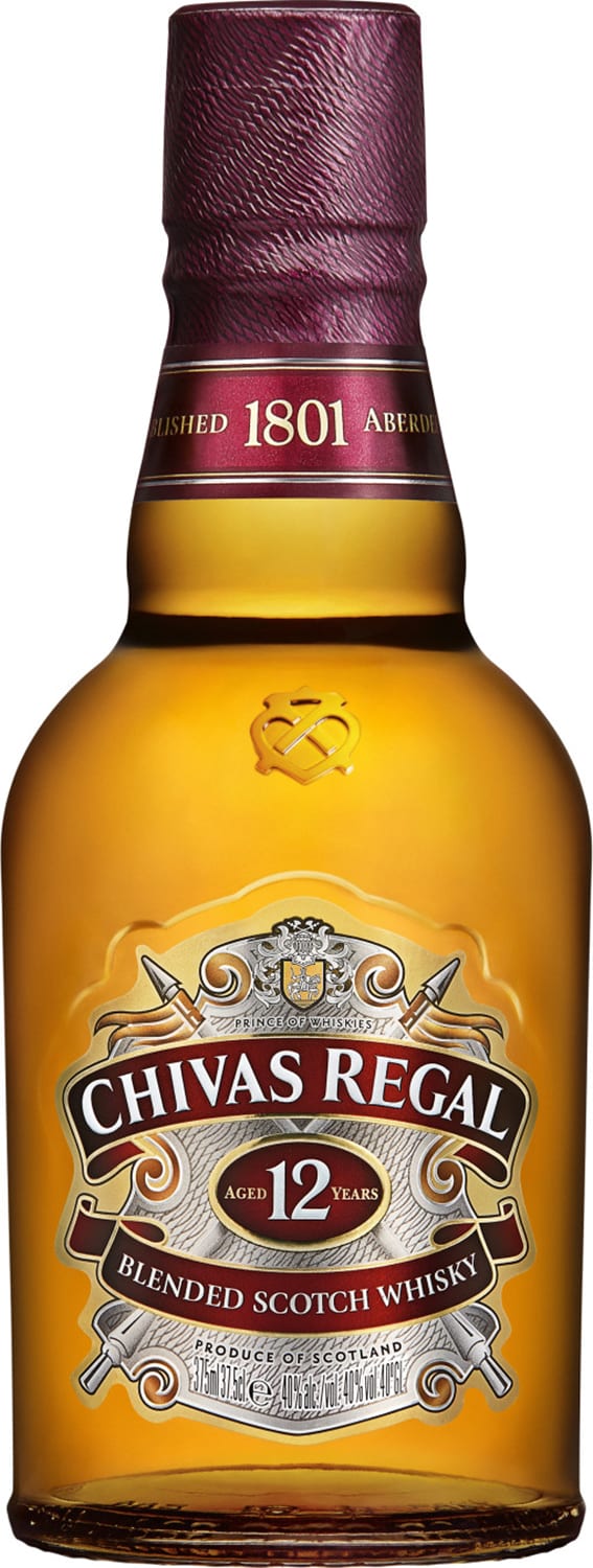 Chivas Regal 12 Year Old Blended Scotch Whisky, 375 ml Bottle, 80 Proof