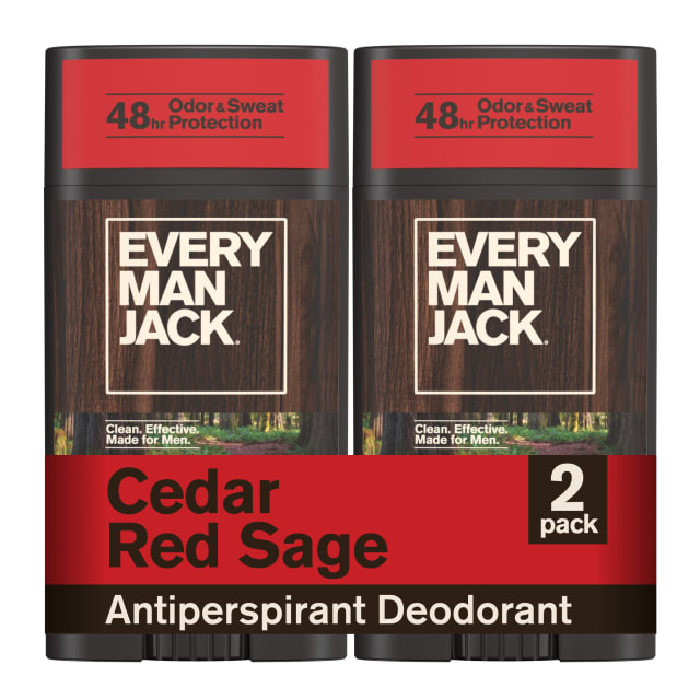 Every Man Jack Cedar Red Sage Antiperspirant Deodorant - 2.6 oz