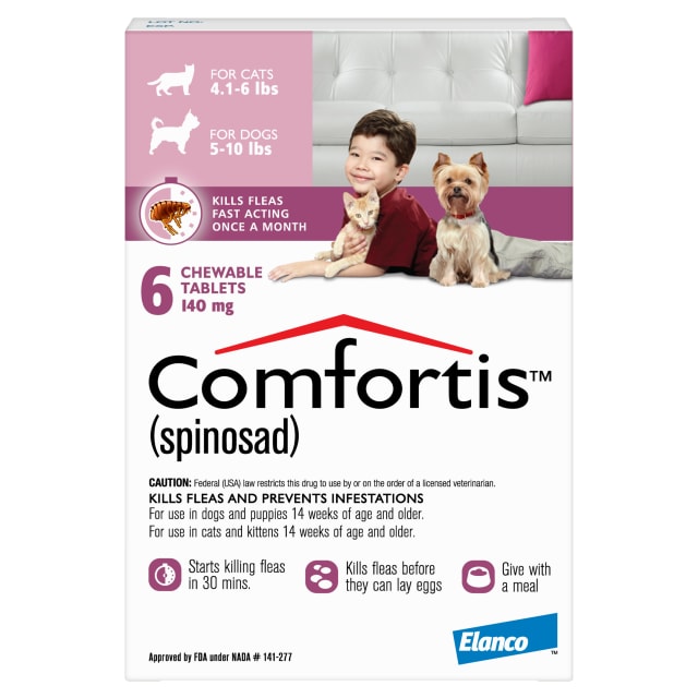 Comfortis -6 doses/card - Pink (140 mg)