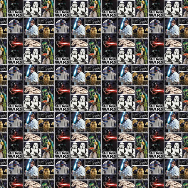 79291  Star Wars Classic Gift Wrap, 30" x 5 ft