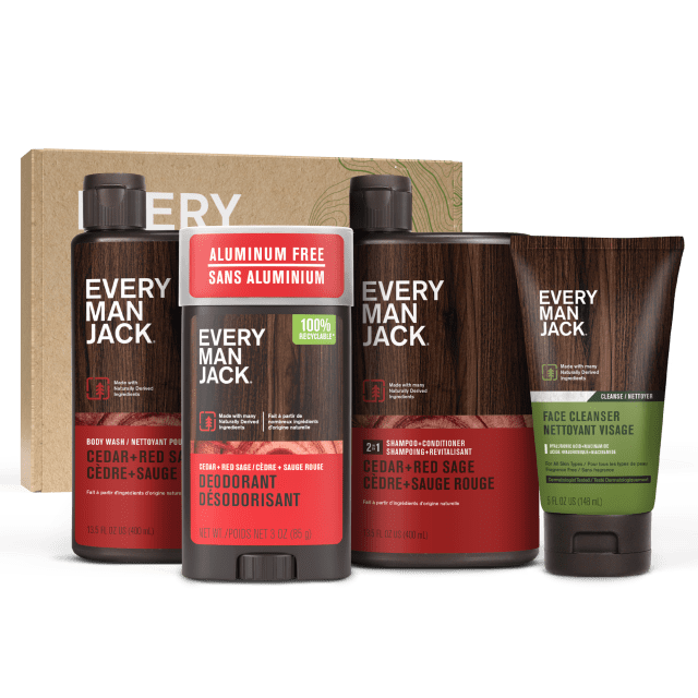 Every Man Jack Cedar Red Sage Bath and Body Gift Set - 1 Count - 4