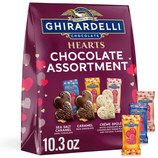 GHIRARDELLI Chocolate Assortment Hearts , 10.3 oz Bag