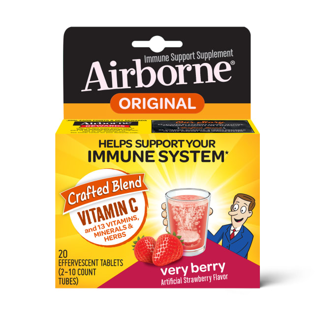 AIRBORNE® Effervescent Tablets - Very Berry 72/20 ct. (Tube)