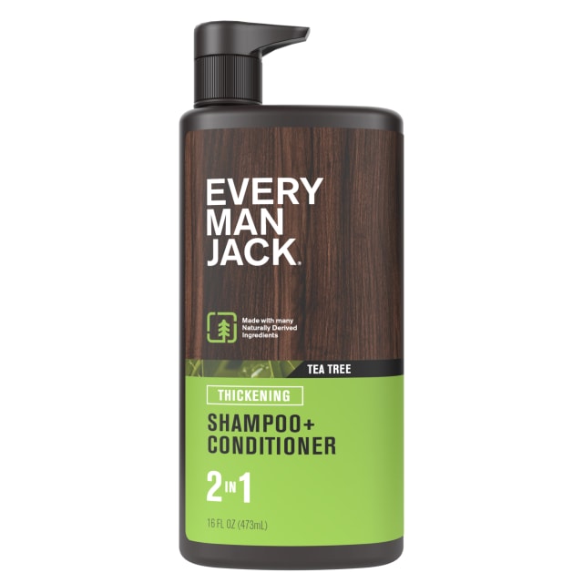 Every Man Jack Tea Tree Daily 2-in-1 Shampoo and Conditioner for Men, Naturally Derived, 16 oz