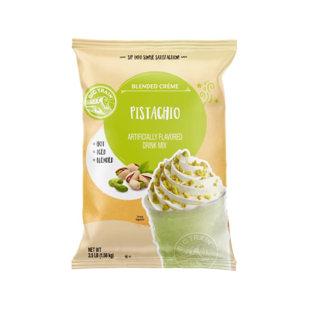 Big Train Pistachio Blended Crème Drink Mix, 5 x 3.5 lb