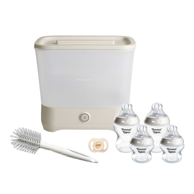 TT BOTTLE AND STERILISER KIT WHITE