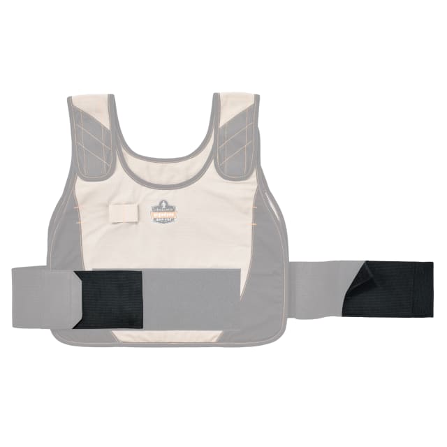 6240 Black Phase Change Cooling Vest - Elastic Extenders