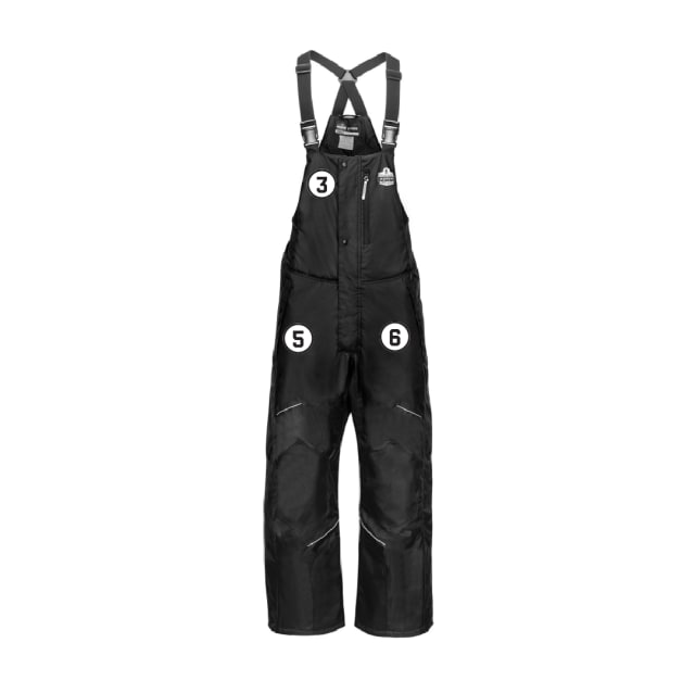 N-Ferno 6472 Insulated Bib Overalls - 300D Oxford Shell