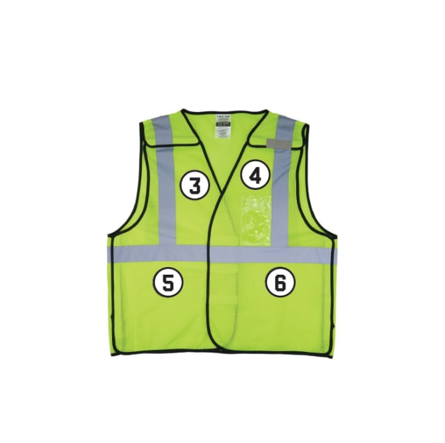 GloWear 8216BA Breakaway Hi-Vis Safety Vest - Type R, Class 2, ID Badge Holder
