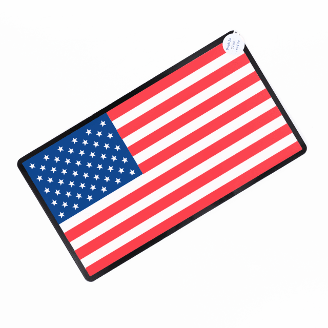 USA Flag (Color) Car Battery Sign Sticker