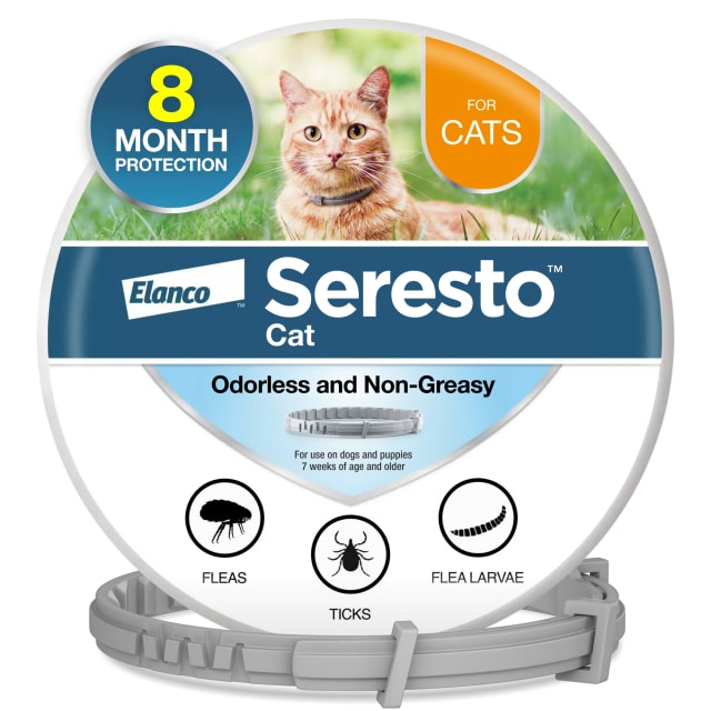 Seresto Vet-Recommended Flea & Tick Collar For Cats & Kittens, 8-Month Protection (1 Count)