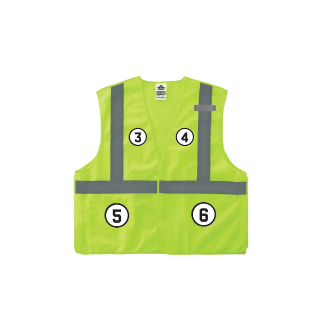GloWear 8215BA Breakaway Hi-Vis Safety Vest - Type R, Class 2, 1 Pocket